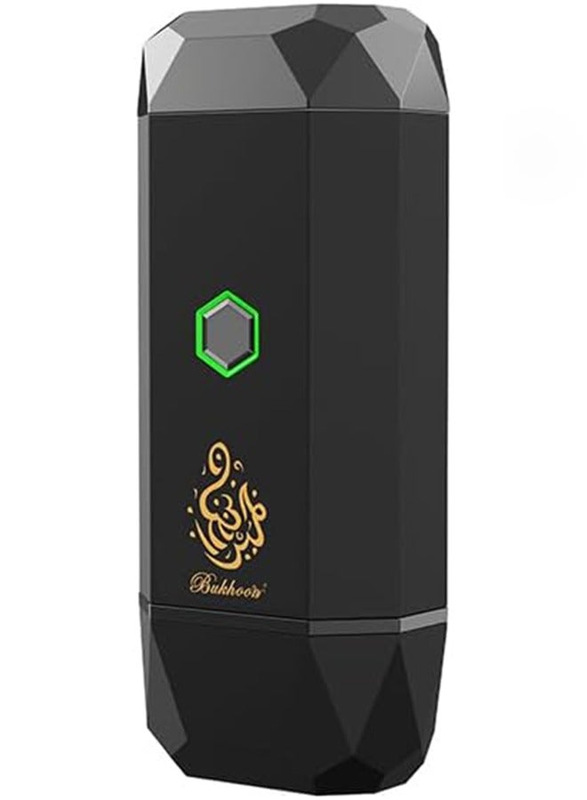 بخون مبخرة كهربائية الدايموند V3 قابلة لإعادة الشحن للسيارة والمنزل بمنفذ USB Type-C أسود - Image 5