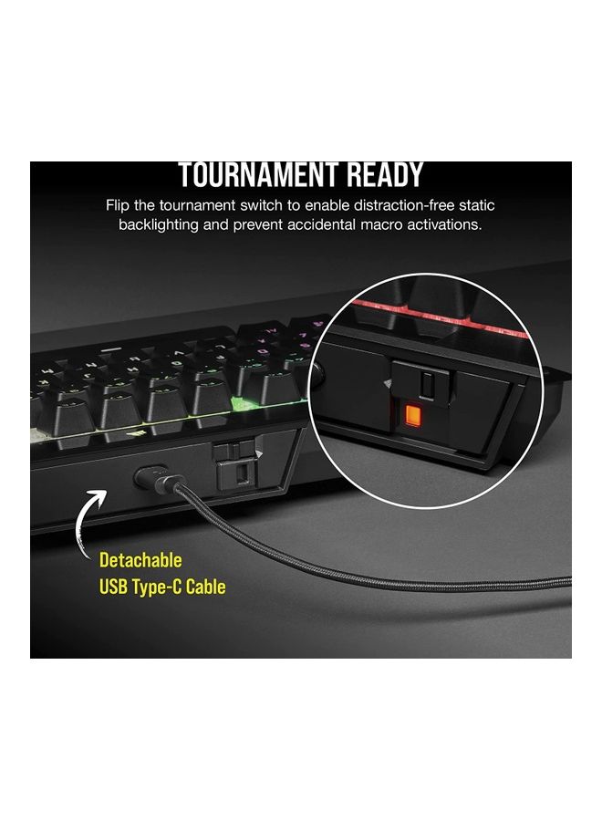 Corsair K70 RGB TKL CHAMPION SERIES Tenkeyless Optical-Mechanical Gaming Keyboard - Image 3