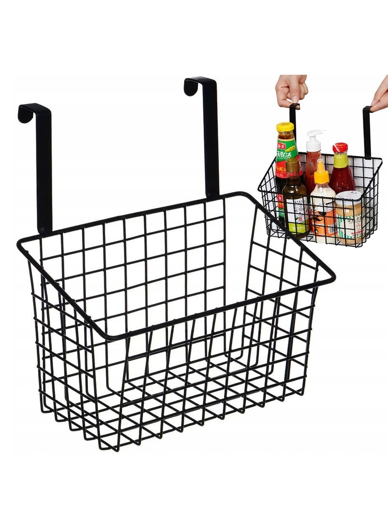 DubaiGallery 2Pcs Styleys Iron Multifunctional Kitchen Rack Over The Cabinet Door Wire Storage Basket  - Image 2