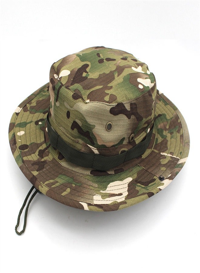 Loquat Outdoor Camping Camo Sunscreen Hat H - Image 1