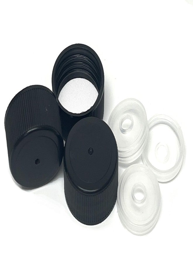 nicebottles Screw Caps & Reducer Fitments, 24/414, Black - Pack of 36 - Compatible with nicebottles 5oz & 10oz Woozy/Hot Sauce Bottles - Image 1