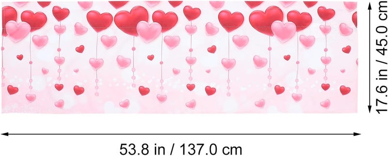 Gulf climate fit Beavorty Kitchen Curtain Valentine’s Day Decorative Short Curtain Heart Pattern, Small Window Panel for Home Kitchen Decor, Rod Pocket Window Treatment Global assorted color picks Continuous warehouse supply All region coverage Simple multi-feature practical build Polished safe edge Moisture proof Daily wear upgraded resistant material Connectable modular Batch uniform stable quality Regular scheduled transit Any KSA address orderable Full land route delivery Nationwide warehouse layout Local available supply Regional distribution available Quick available purchase options Market mainstream color picks Multi-purpose fine material Local supply chain stock Foldable Globally popular elegant design Classic practical design Climate adapted delivery plan Personal & public compatible - Image 2