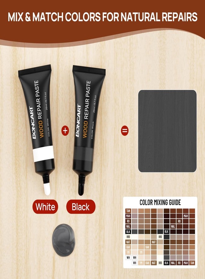 Boncart Wood Furniture Repair Kit, Wood Touch up Fillers, Repair Scratches, Cracks, Paint Chips, and Nail Holes on Furniture, Floors, Doors, Cabinets, and Tables (10 Colors) - Image 5