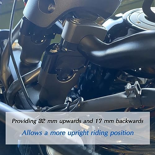 Midimttop Motorcycle Handlebar Risers Handle Bar Lift 32mm Clamp Adapters For Ho&n&da Rebel CMX 500 300 CMX500 CMX300 250 2017-2025 CMX REBEL 1100 Mods Parts 2021-2025 - Image 4