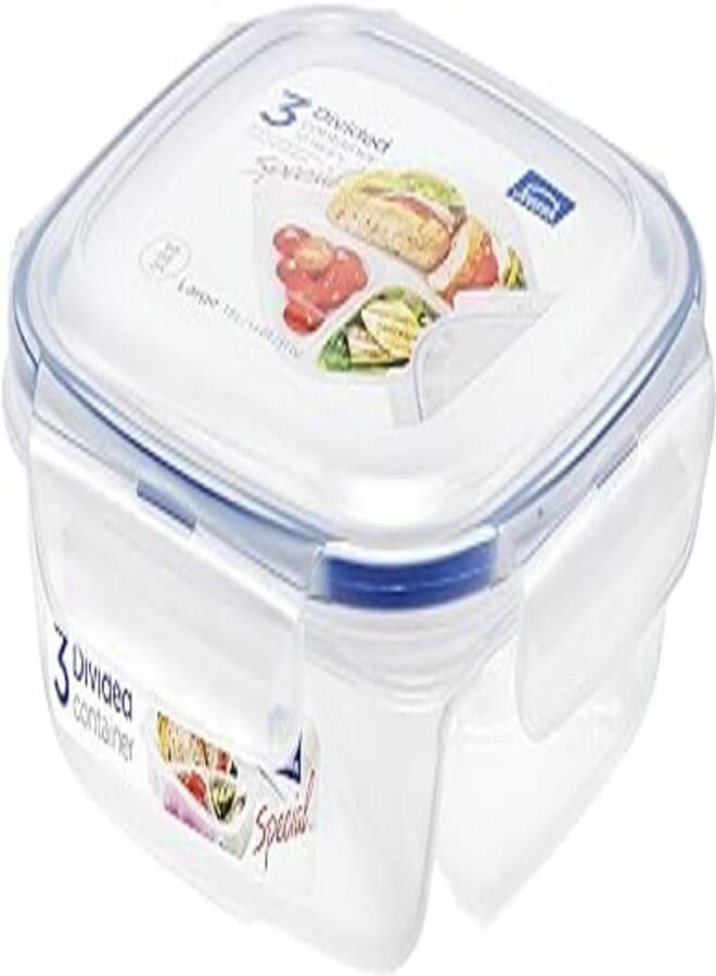 LocknLock LocknLock SQUARE SHORT FOOD CONTAINER WITH DIVIDER (CHILD PLATE) RENEWEAL 