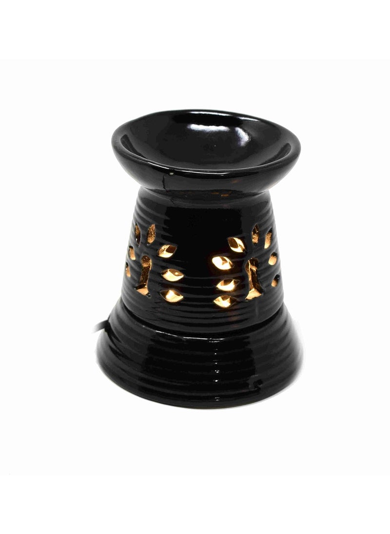 The Himalayan Goods Company The Himalayan Goods Company Electric Aroma Incense Essential Oil Diffuser Burner Black  - Image 2
