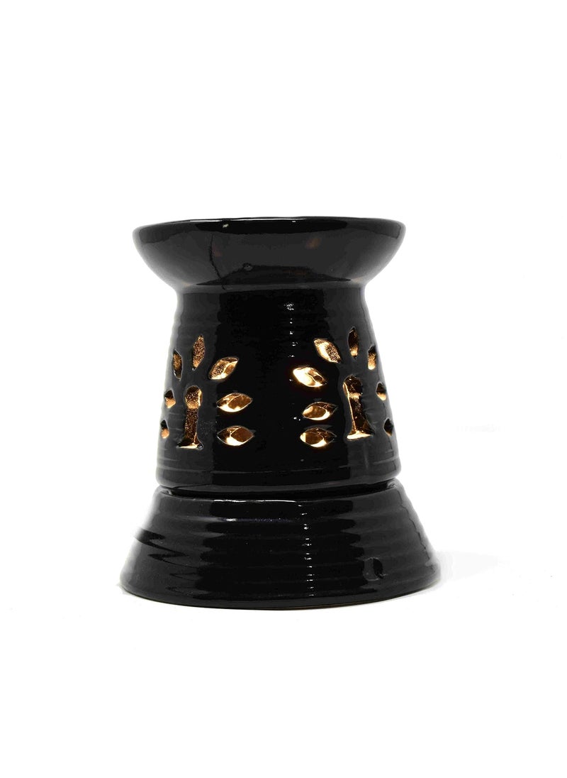 The Himalayan Goods Company The Himalayan Goods Company Electric Aroma Incense Essential Oil Diffuser Burner Black  - Image 1