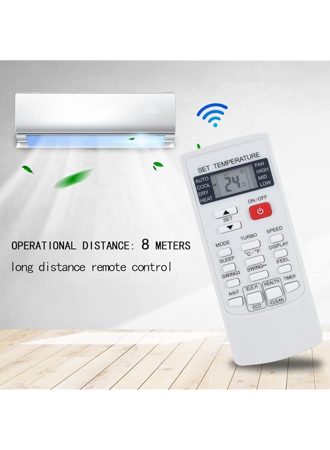 erorex General Replacement Remote Control Fit For Ykr H 102E Ykr H 132E Ykr H 006E For Aux Air Conditioner - Image 2