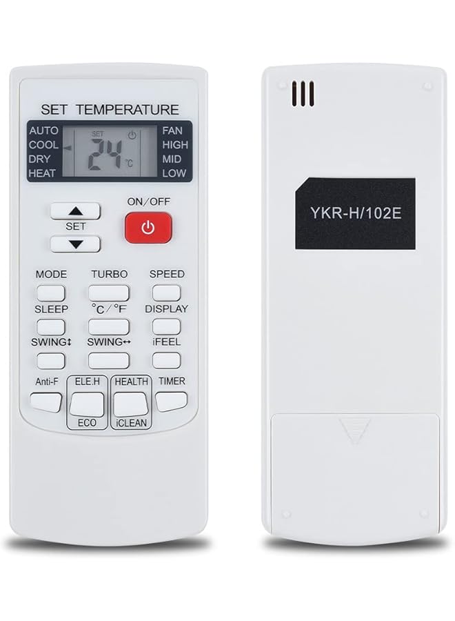 erorex General Replacement Remote Control Fit For Ykr H 102E Ykr H 132E Ykr H 006E For Aux Air Conditioner - Image 1