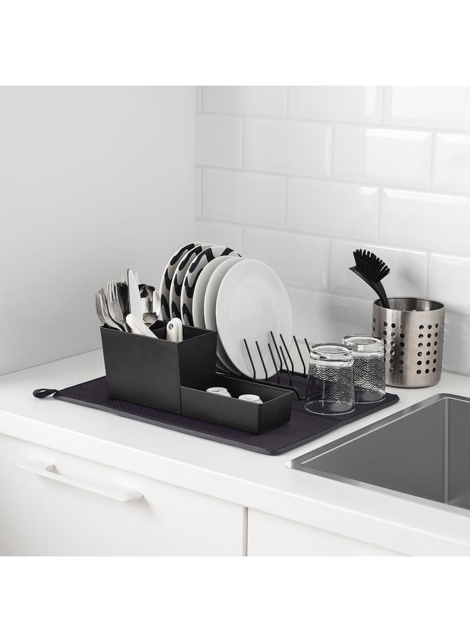 erorex Dish Drying Mat, Dark Grey, 44X36 Cm - Image 3