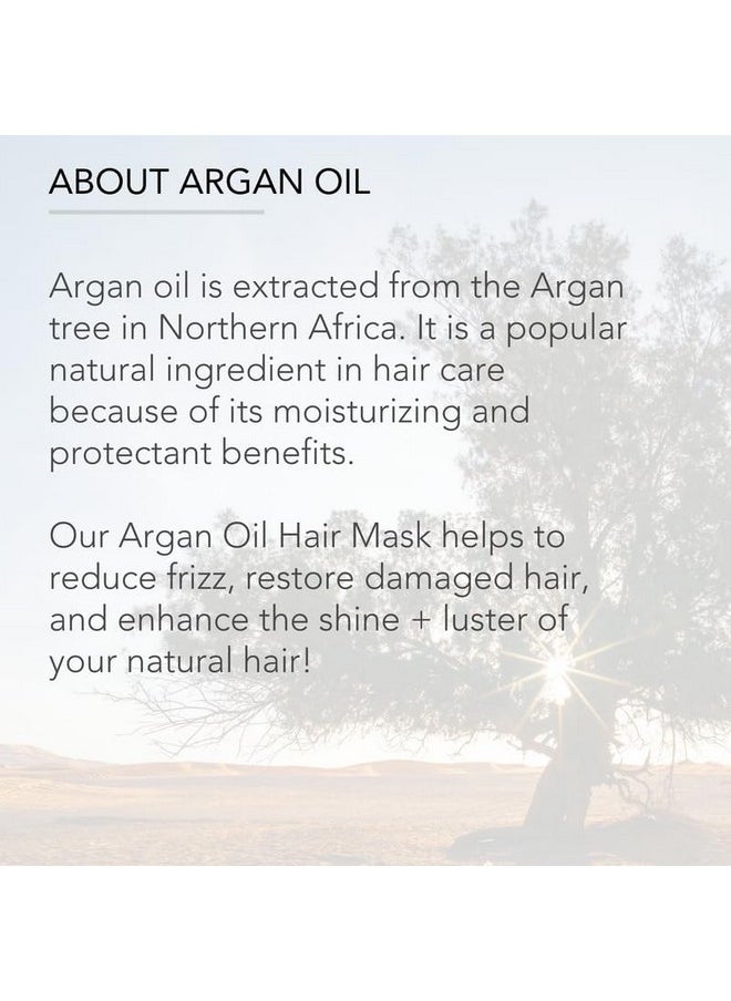 PURE BODY NATURALS Pure Body Naturals Hair Mask, 8 Fluid Ounces - Argan Oil Deep Conditioning Treatment for Damaged Hair, Hair Growth, Curly Hair  - Image 5