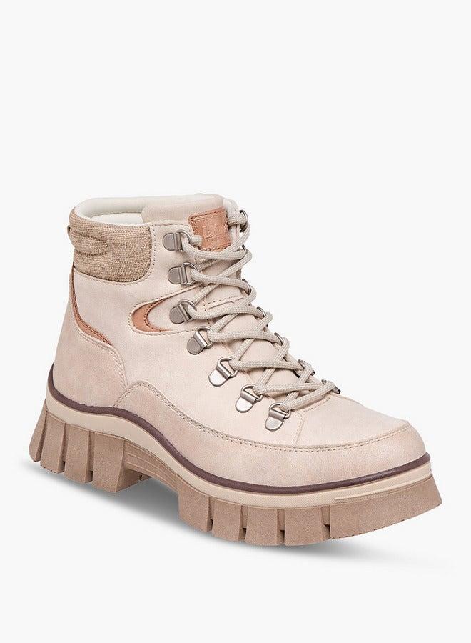 Lee Cooper Women's Panelled Lace-Up Ankle Boots - Image 1