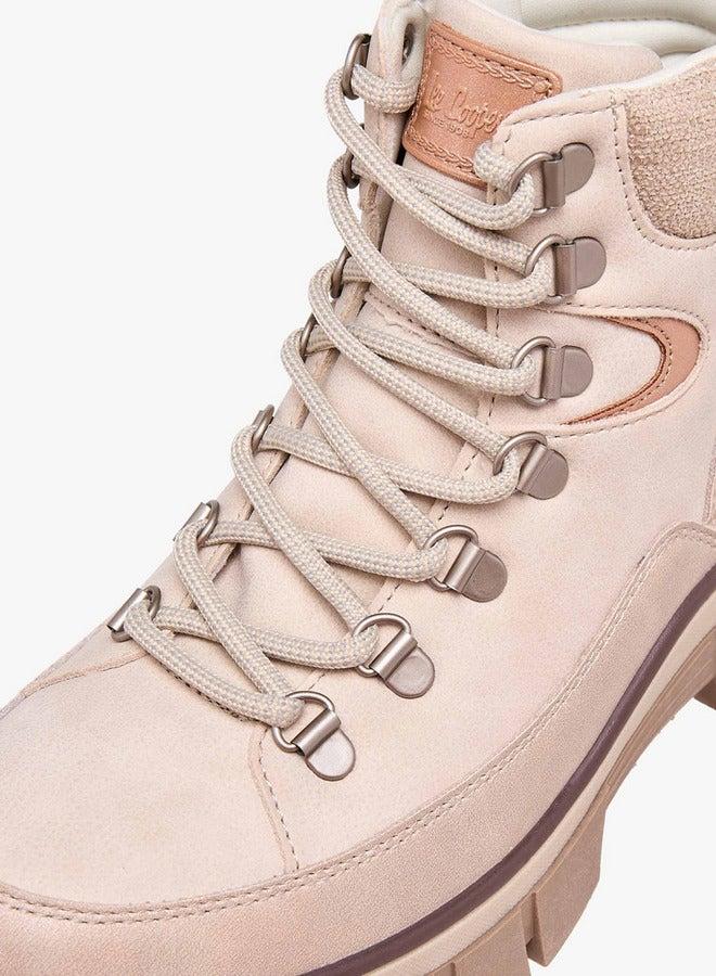 Lee Cooper Women's Panelled Lace-Up Ankle Boots - Image 4