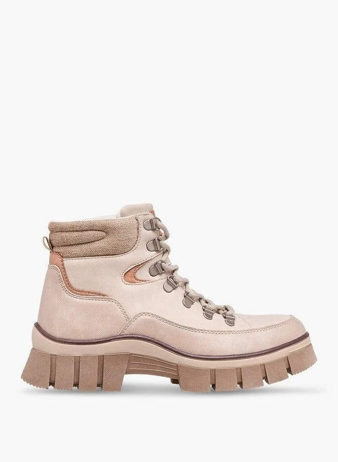 Lee Cooper Women's Panelled Lace-Up Ankle Boots
