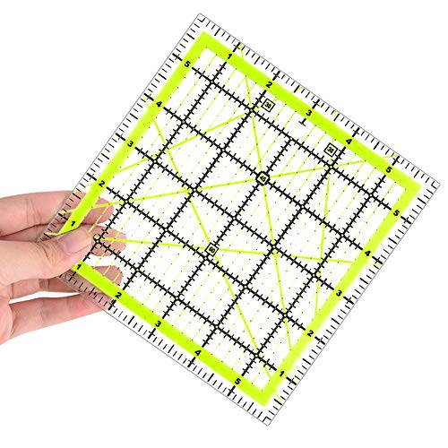 UOOU Quilting Ruler (6"X6") 1 Pack, Square Quilting Rulers Fabric Cutting Ruler Acrylic Quilters Rulers Clear Mark for Easy Precision Cutting and Crafts Quilting and Sewing - Image 4