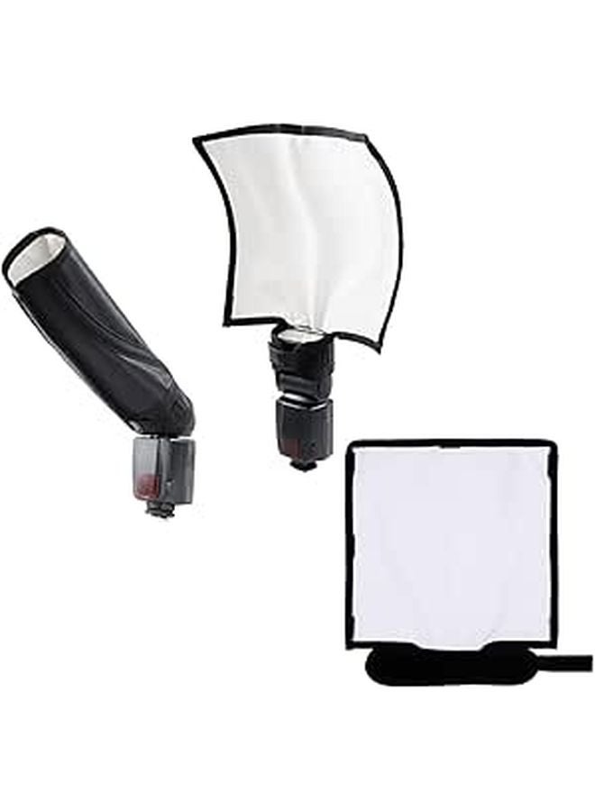 قطعتان من عاكس الضوء المحمول للتصوير الفوتوغرافي، صندوق إضاءة ناعم، حاجب الفلاش للاستوديو الخارجي - Image 1