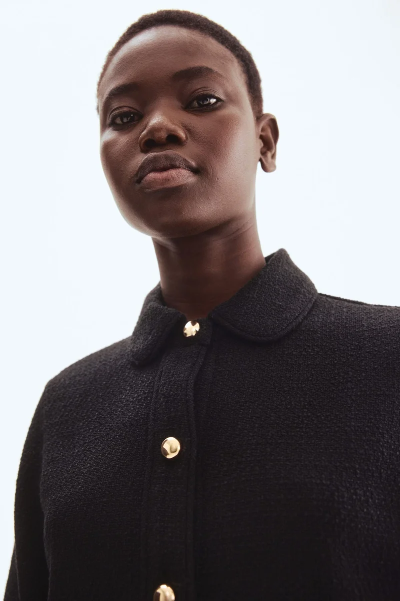 H&M Collared bouclé dress