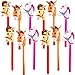 Sonarun 12 Pack Inflatable Stick Horse Bulk Colorful Inflatable Horsehead Stick Balloon Cute Blow Up Pony Stick for Kids Birthday Cowboy Horse Theme Party Supply 6 Colors Color Set 2 - Image 2