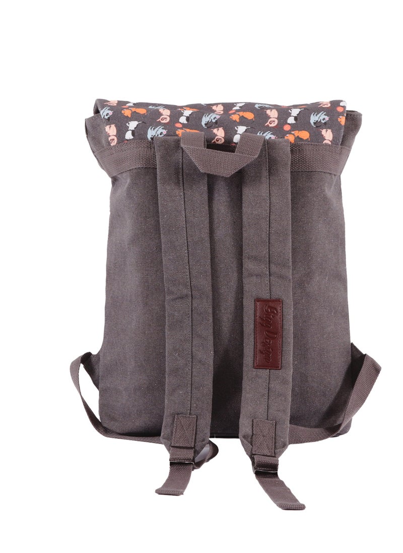 Biggdesign Biggdesign Dogs Vintage Laptop Backpack for Women, Waterproof Work Bag with Laptop Compartment, Travel Backpack, School Computer Backpack, 15 inch Laptop and Notebook, Anti Theft, Grey  - Image 3