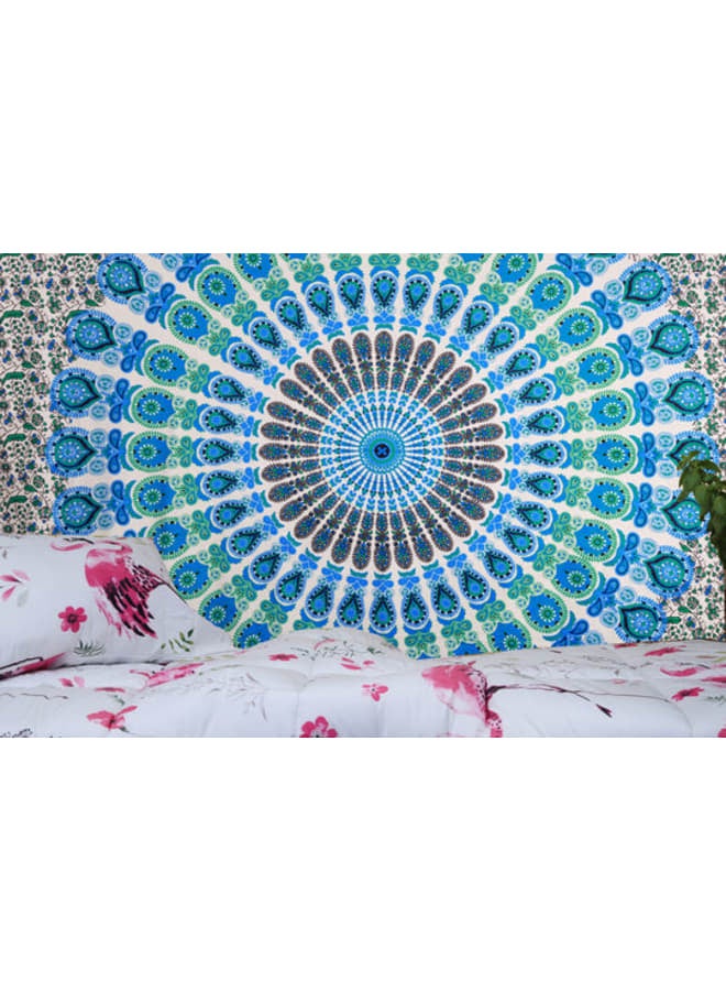 Hendi Mandala Bohemian Mandala Printed Wall Tapestry – Colorful Hippie Art Décor – Lightweight Polyester –  Bedroom, Living Room, Dorm Decoration - Image 3