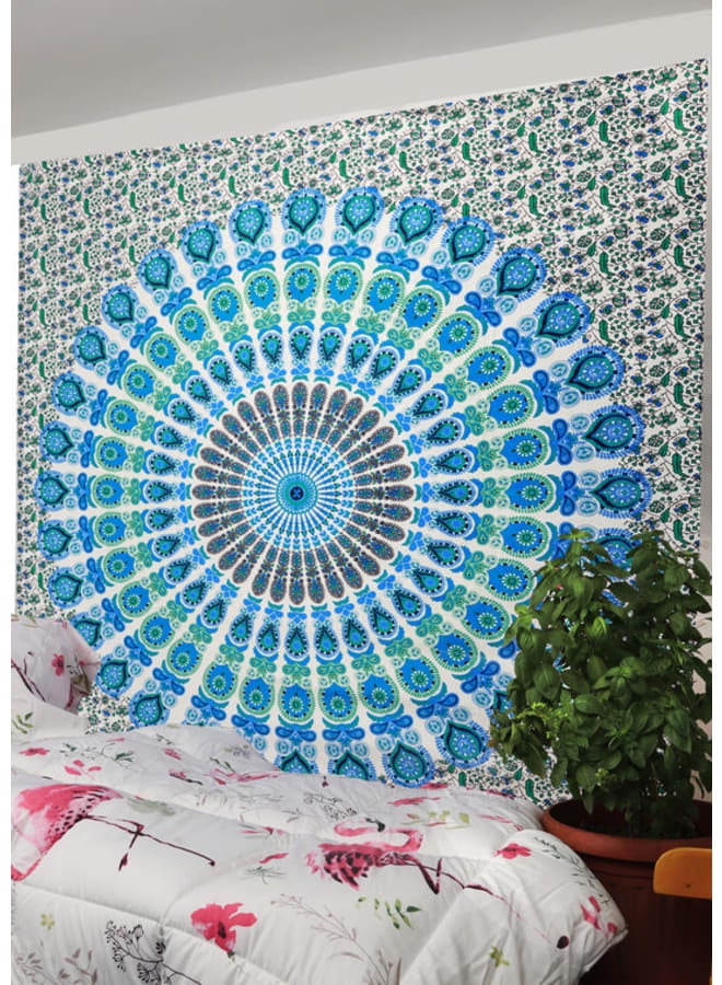 Hendi Mandala Bohemian Mandala Printed Wall Tapestry – Colorful Hippie Art Décor – Lightweight Polyester –  Bedroom, Living Room, Dorm Decoration - Image 2