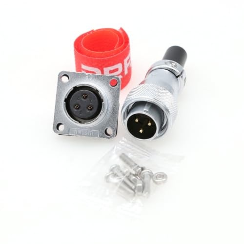 DRRI Weipu Connector WS16 TQ Z 3Pin Male Plug Female Socket Square Flange Panel Mount Industrial Waterproof Connector - Image 1