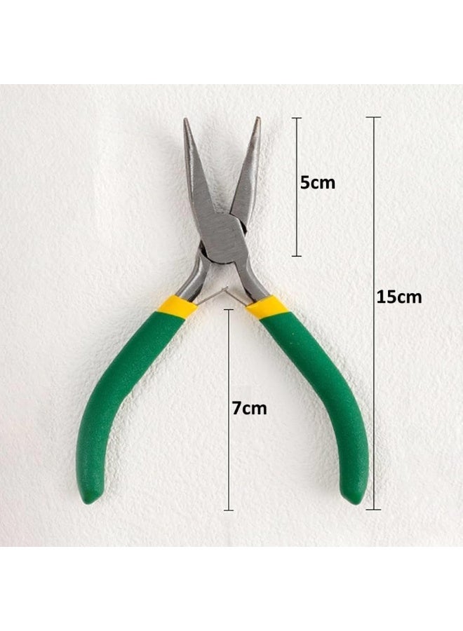 Poaker 6'' Nose Pliers – Precision Needle Nose Jewelry Pliers with Side Cutter for Wire Bending, DIY Crafts, and Jewelry Repair - Image 2