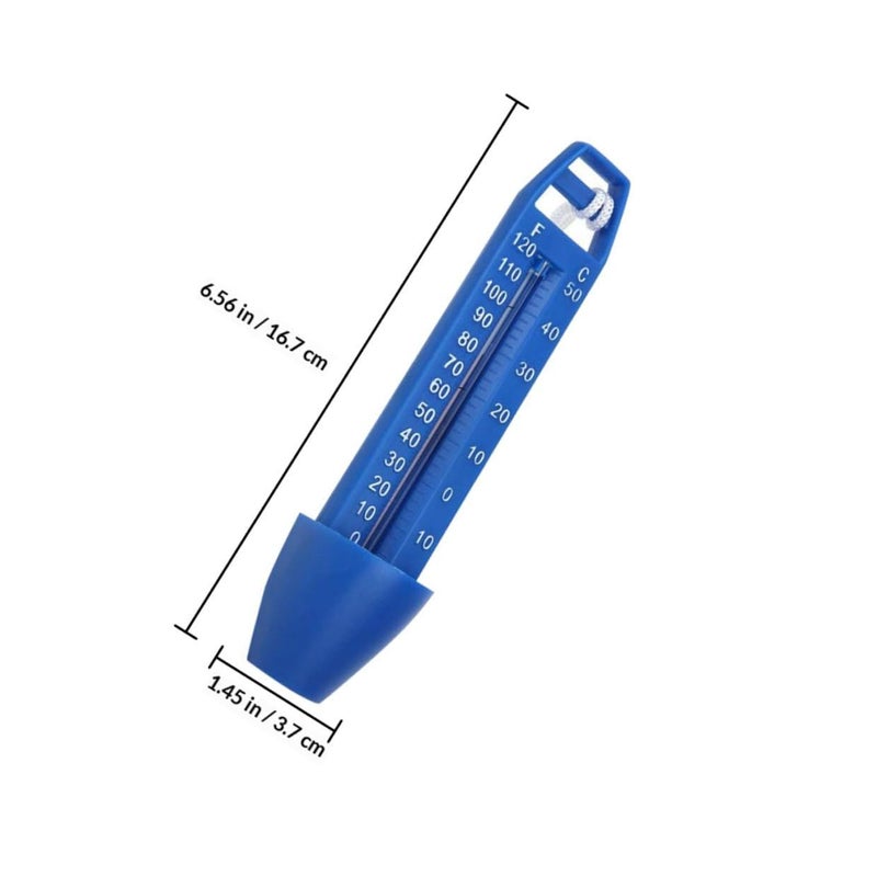 Plastic Floating Pool Thermometer with Lanyard Water Temperature Gauge 0 50c - Image 3