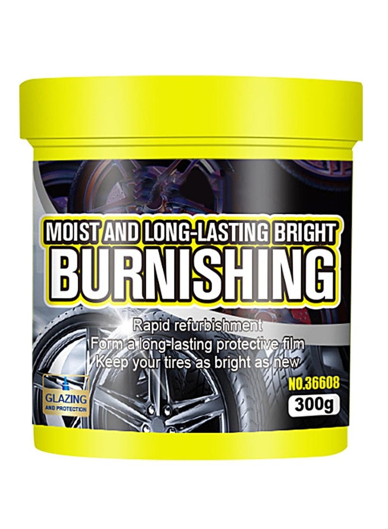 Excefore Tire Shine Maintenance Paste, Rain Resistant Long Lasting Tire Mounting Shine Wax, Tire Shine Restorer, Protectant for Rubber Vinyl, High Gloss, Non Staining Car Wax, Tire Cleaning Solution - Image 1