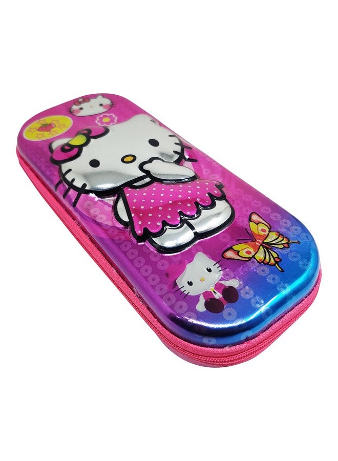 PARTEET 8D Theme Multipurpose Stationery/Pencil Pouch (Pink, Abs) - Image 1