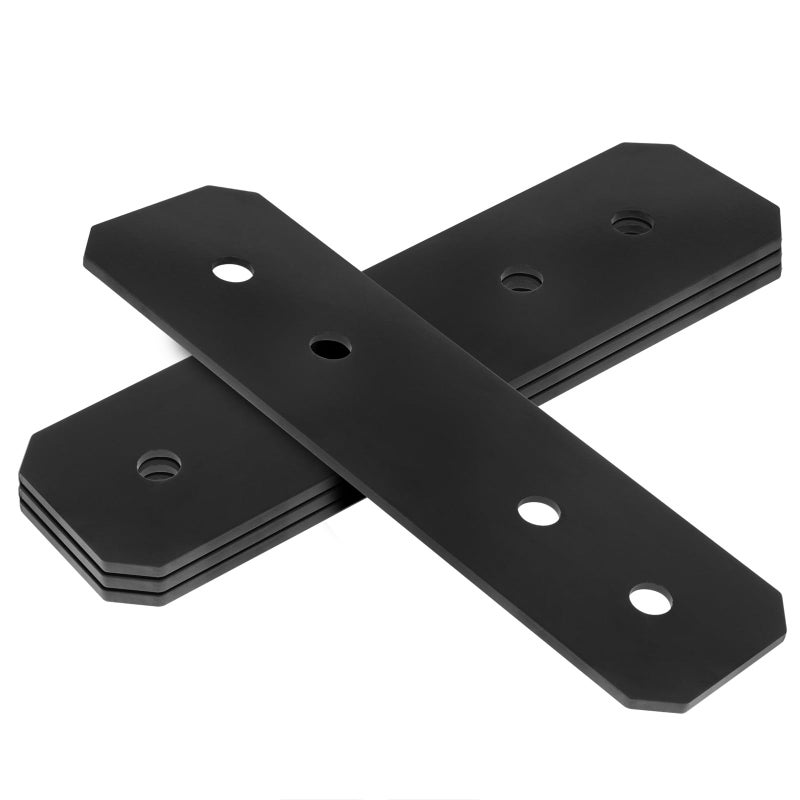 heneng 4 Pcs Flat Mending Plates for 4x4 Post, 11-1/4" x 3", Straight Steel Flat Plate Connector Bracket for Pergola, Pavilion, Truss Framing, 12 Gauge - Image 4