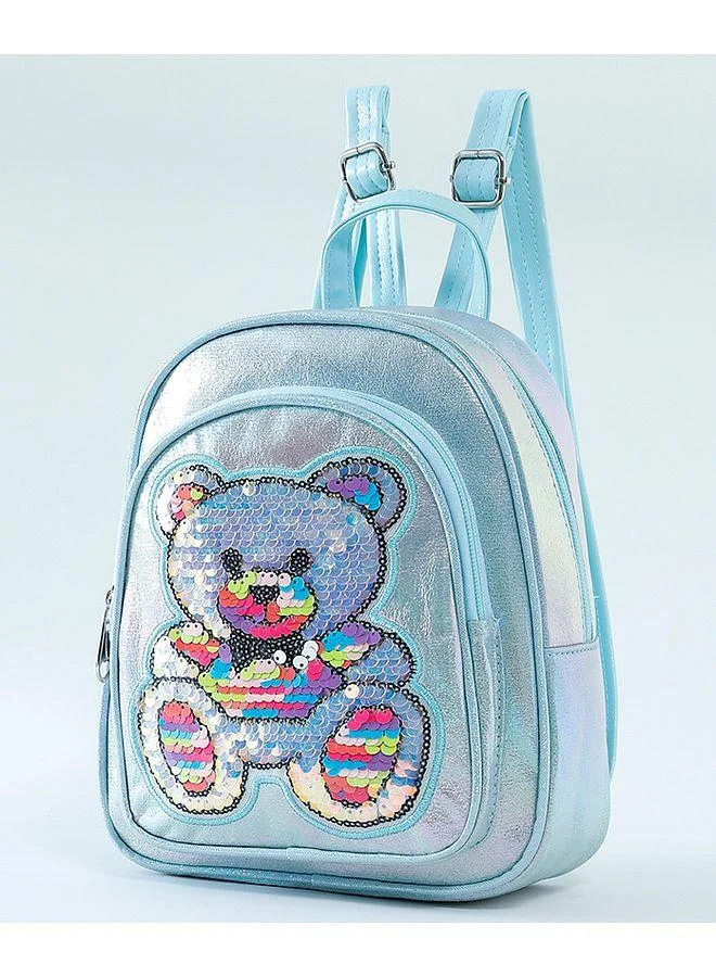 Fab N Funky Fab N Funky Attractive Panda Backpack for Kids - Durable Polyester, Spacious Storage, Front Pocket, 9鈥?Blue