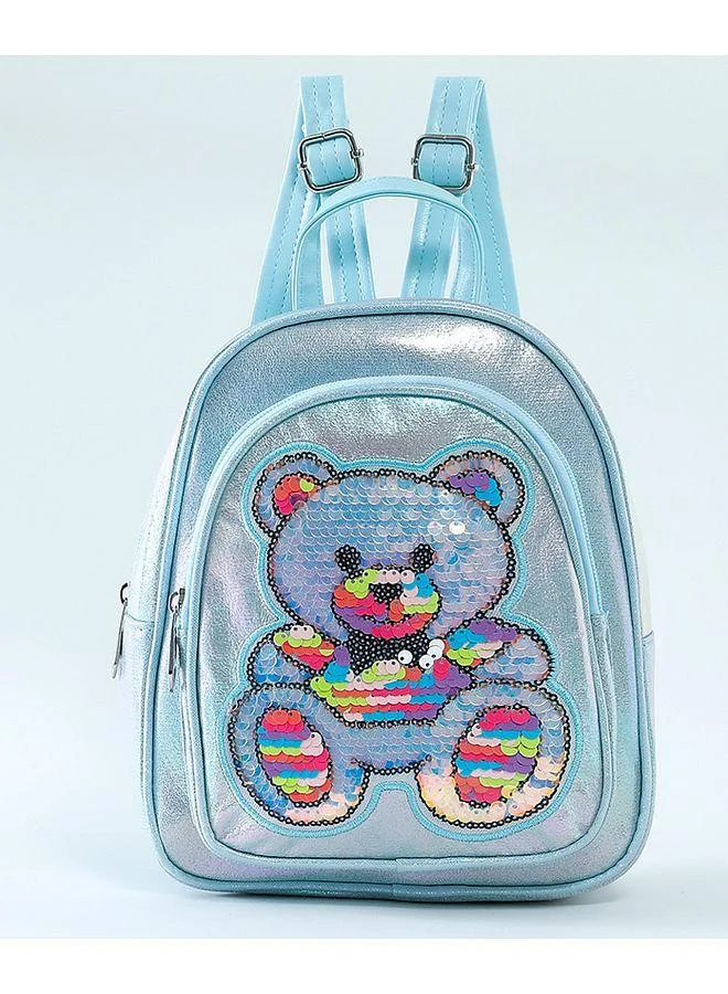 Fab N Funky Fab N Funky Attractive Panda Backpack for Kids - Durable Polyester, Spacious Storage, Front Pocket, 9鈥?Blue