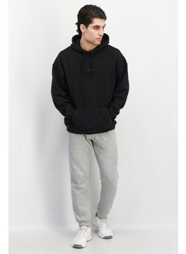 adidas Originals Men Sportswear Fit Hooded Long Sleeve Sweatshirt, Black  - Image 2
