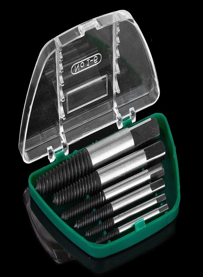 CenterZ 6pcs Stripped Screw Extractor, Damaged Bolt Remover Set - Ideal Left Hand Spiral Removal Tool Kit with Storage Case for 1/8 to 1 inch Thread Broken Stud, Screw, Bolt, Small Pipe Easy Back Out - Image 1