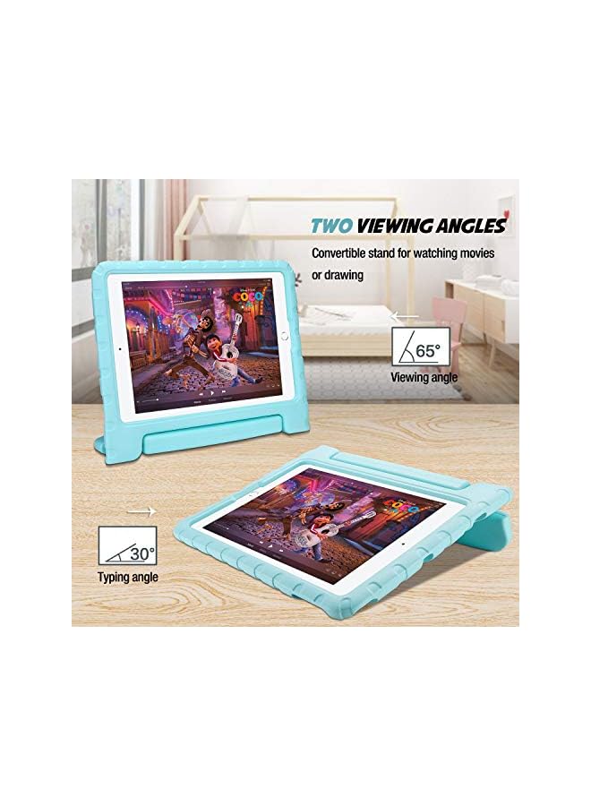 Procases Kids Case For Ipad 10.2 Inch 2021 2020 2019 (7Th 8Th 9Th Generation) / Ipad Pro 10.5/ Ipad Air 3, Super Shockproof Cover Lightweight Protective Case -Aqua - Image 4