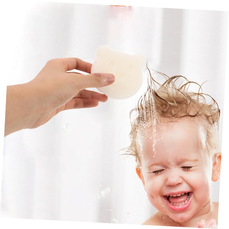 Soft Muslin Baby Bath Sponge For Newborn Sensitive Skin Gentle Wash Scrubber - Image 5