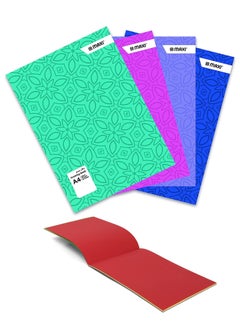 Maxi 4-Piece A4 Size Drawing Book With Coloured Pages  - Image 1