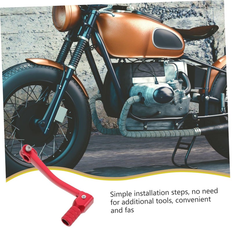 Red Dirt Bike Motorcycle Gear Shift Lever Lightweight Aluminum Shifter Control 16X5 5X3CM - Image 4