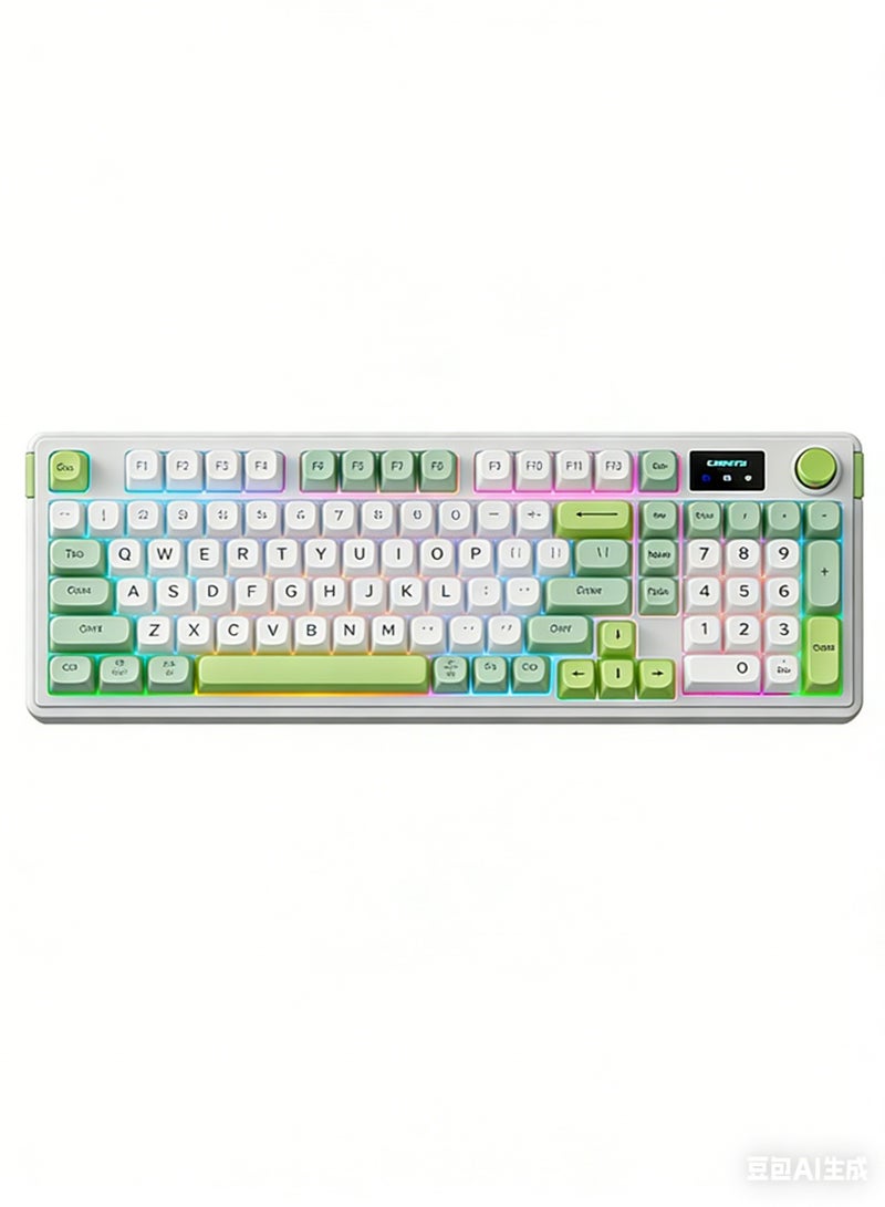 LANGTU L98 Triple-Mode Mechanical Keyboard,Wireless Hot Swappable Bluetooth Keyboard with Knob &RGB Backlit - Image 1