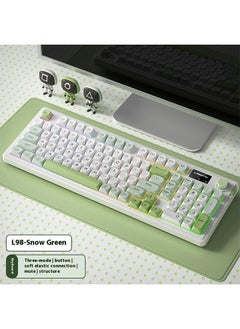 LANGTU L98 Triple-Mode Mechanical Keyboard，Wireless Bluetooth Wired Multifunctional Knob RGB Gaming Keyboard  - Image 1