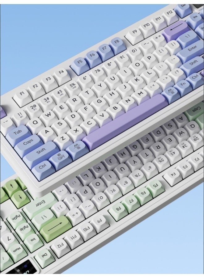 لانغتو لوحة مفاتيح ميكانيكية ثلاثية الأوضاع L98، لوحة مفاتيح بلوتوث لاسلكية قابلة للتبديل السريع مع مقبض وإضاءة خلفية RGB - Image 5