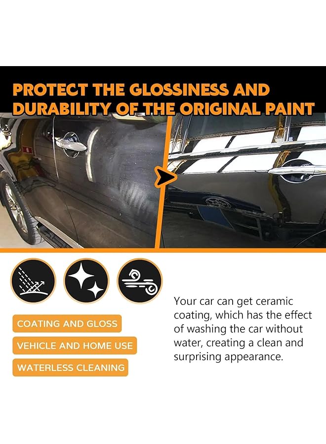 Excefore Plastic Restorer For Cars, 2Pcs Plastic Revitalizing Coating Agent, For Cars Bike Protection Film To Car Paint From Scratches Antiscratch Rainwater Repellent Exterior Polish(120Ml) - Image 2