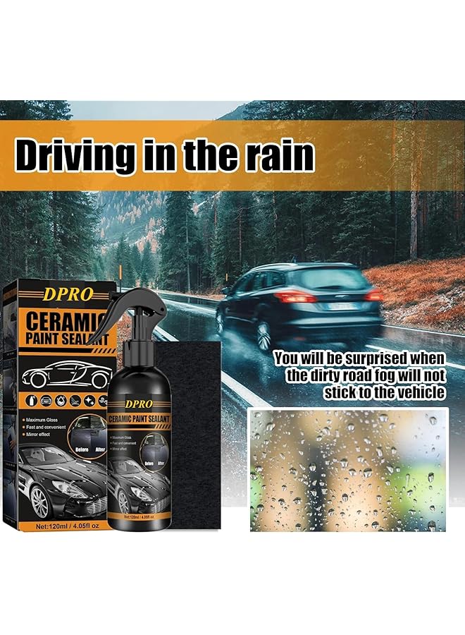 Excefore Plastic Restorer For Cars, 2Pcs Plastic Revitalizing Coating Agent, For Cars Bike Protection Film To Car Paint From Scratches Antiscratch Rainwater Repellent Exterior Polish(120Ml) - Image 3