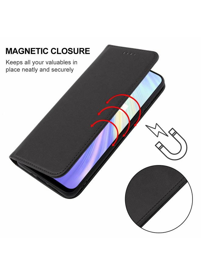 اس-توب جراب هاتف Realme 6 بإغلاق مغناطيسي من الجلد - Image 4