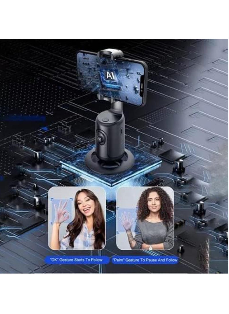 Generic Automatic face tracking phone holder, 360 ° rotating camera holder, tracking tripod gimbal stabilizer, mobile phone selfie stick tripod for live vlog.  - Image 5