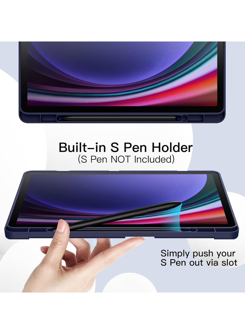 Smart Case For Xiaomi Redmi Pad SE 11 inch Tablet 2023 Cover with Pencil Holder, Soft TPU Smart Stand Back Cover Auto Wake/Sleep (Blue) - Image 4