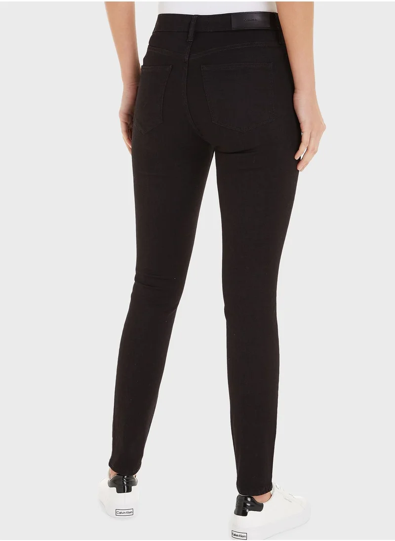CALVIN KLEIN High Waist Skinny Jeans