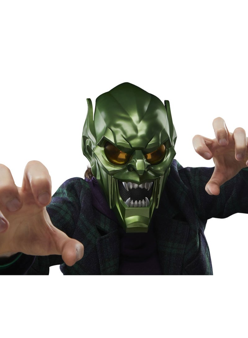 Hasbro Marvel خوذة إلكترونية لشخصية Green Goblin من Hasbro Marvel Legends Spider-Man: No Way Home - Image 5