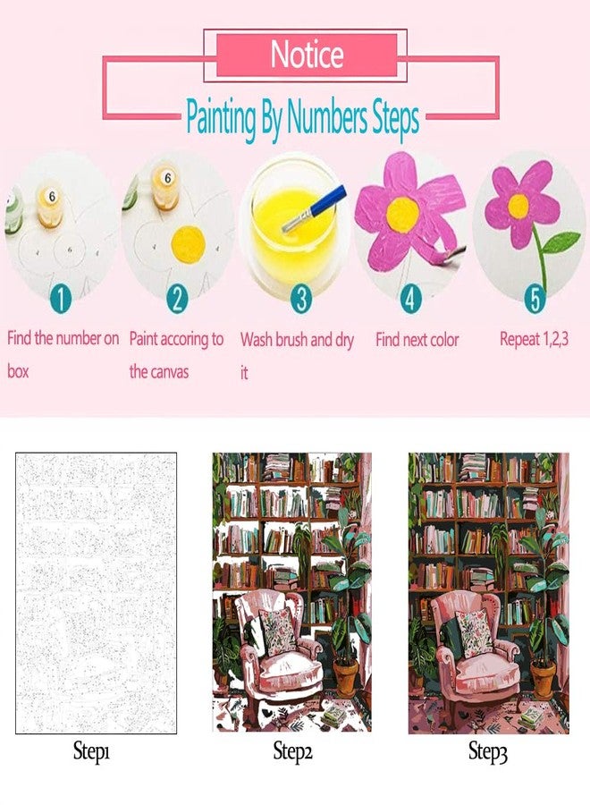 Aihonmin Watercolour Game DIY Paint by Numbers for Adults,Abstract Game Controller Paint by Numbers DIY Acrylic Painting Paintwork Crafts Home Wall Living Room Bedroom Decoration Gifts 16x20 Inch (DIY Frame) - Image 5